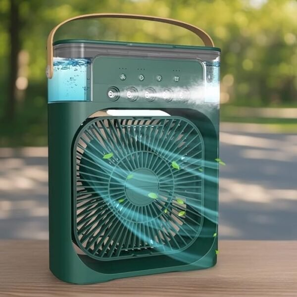 Fan Rechargeable 3 In 1 Air Cooling USB  With LED Night Light